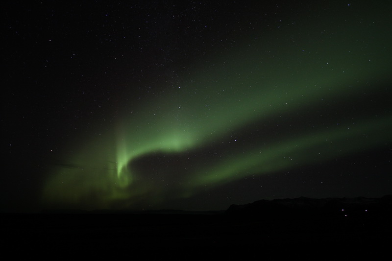Northern Lights over Eyjafjallajökull (Iceland)